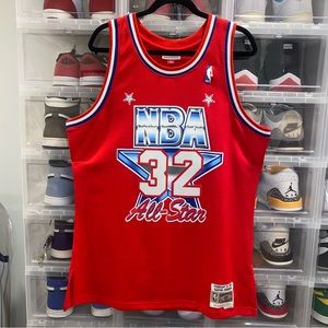 🏀🌟 Jersey All-Star West 1991 Magic Johnson Swingman 🌟🏀